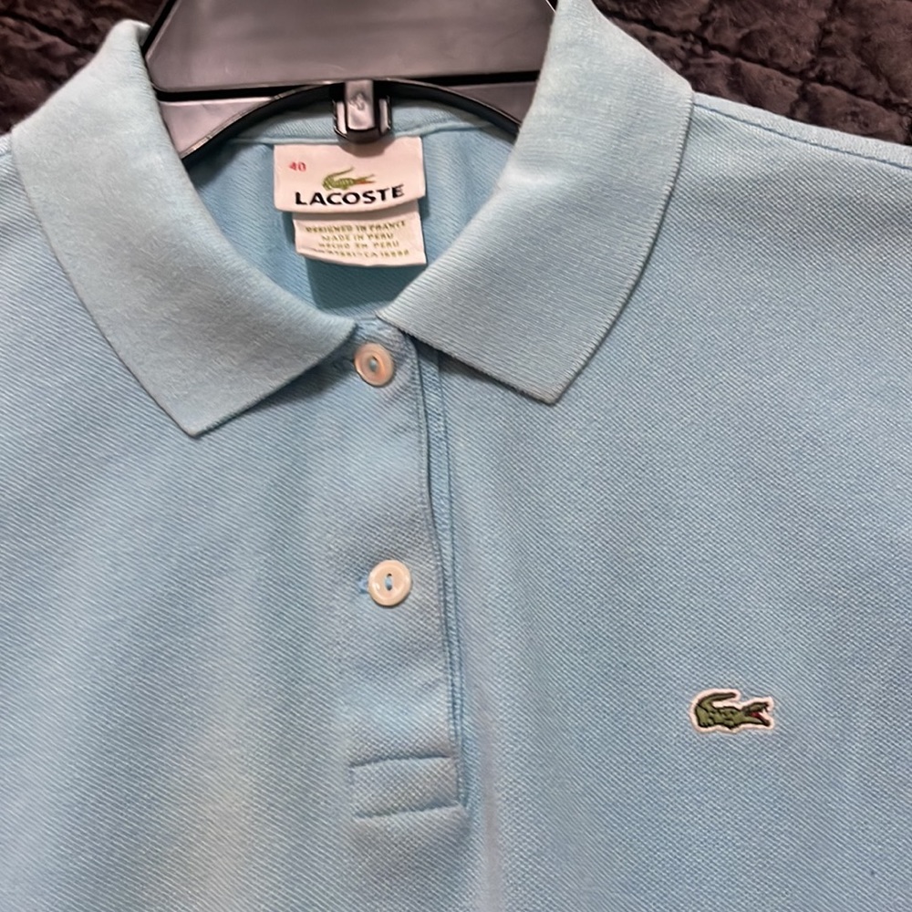 Lacoste Blue Polo Sz XS